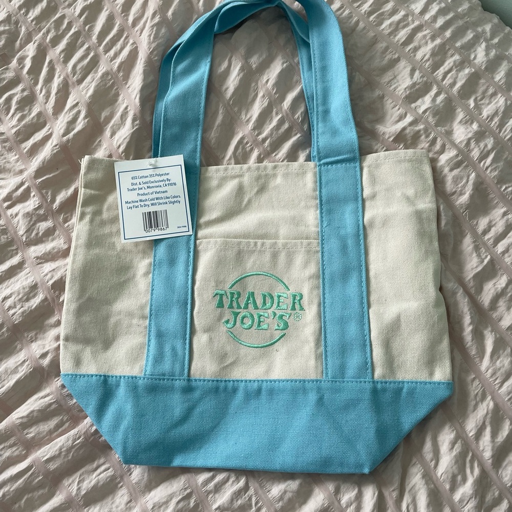 Trader Joe’s Mini Pastel Canvas Tote Bag